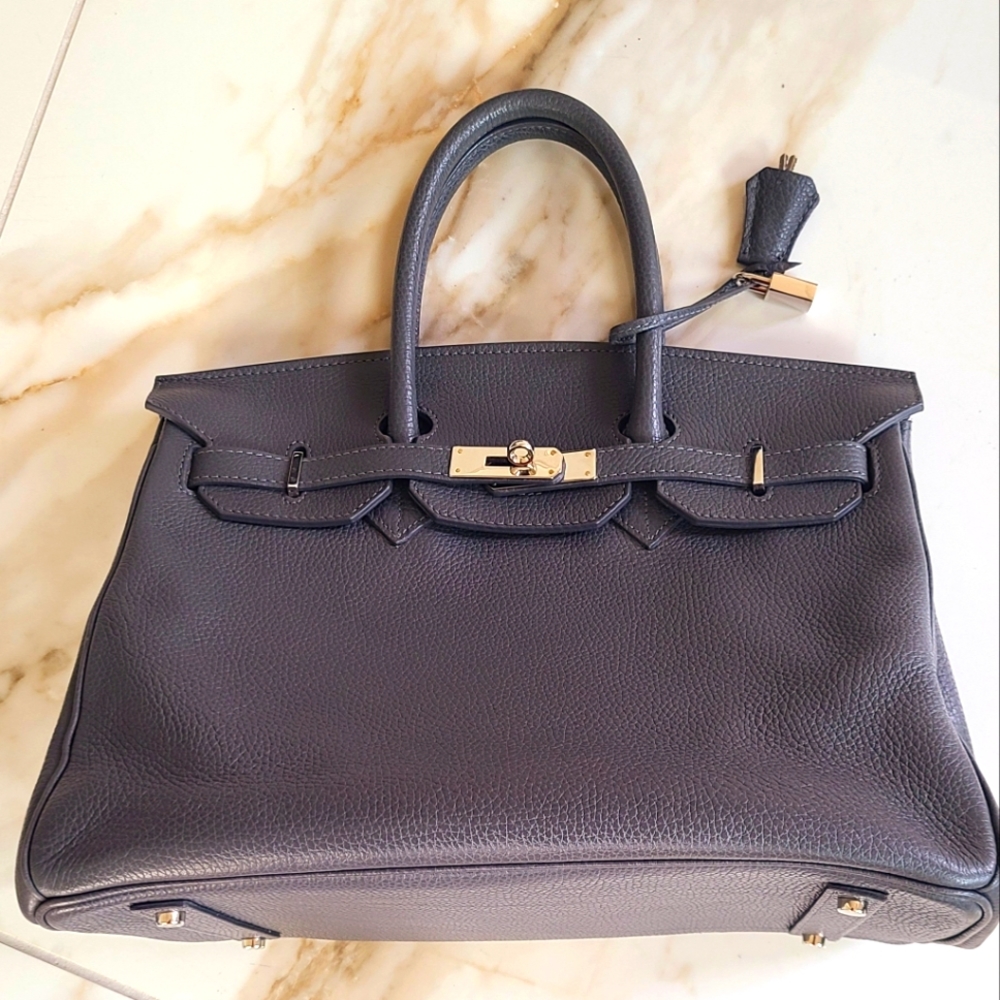 TEDDY BLAKE The wannabe beautiful leather satchel in grey. Pristine condition.